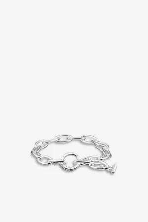 Thomas Sabo Womens Links Sterling-Silver and White Zirconia Chain Bracelet