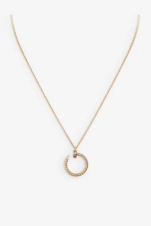 Cartier Juste Un Clou 18ct Rose-Gold and 0.38ct Diamond Pendant Necklace