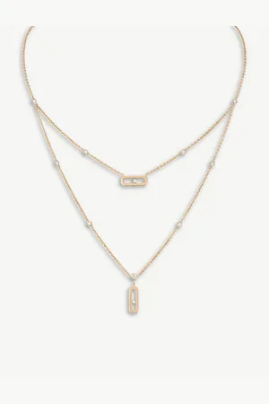 MESSIKA Move 18ct Rose-Gold and Diamond Necklace