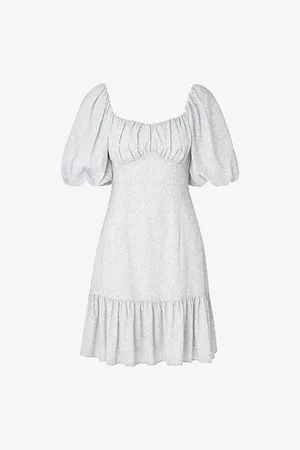 By Malina Womens Adeline Floral-Print Woven Mini Dress