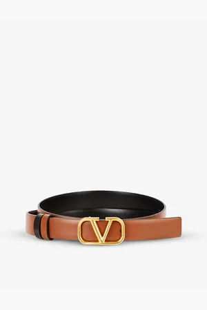 VALENTINO GARAVANI Womens Vlogo Reversible Leather Belt