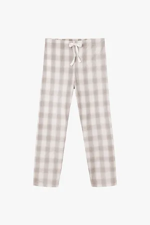 The White Company Check-Pattern Elasticated-Waist Organic-Cotton Pyjama Trousers