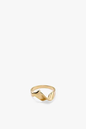 ASTLEY CLARKE Womens Floe 18ct Yellow Gold-Plated Vermeil Sterling-Silver Ring