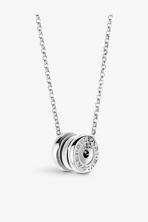 Bvlgari B.Zero1 Mini 18ct White-Gold Necklace