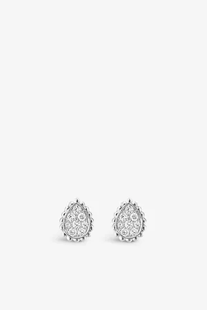 Boucheron Serpent Bohème 18ct White-Gold and Diamond Stud Earrings