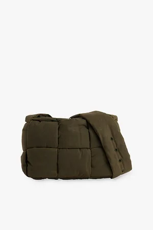 Bottega Veneta Mens Arco Padded Medium Cotton Cross-Body Bag
