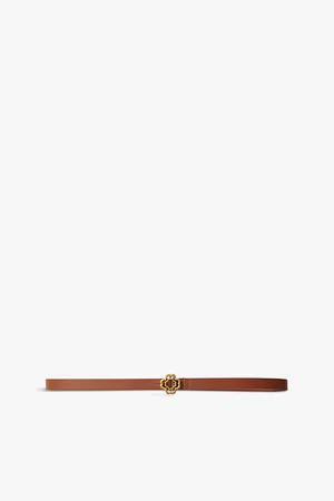 Maje Womens Logo-Buckle Leather Belt