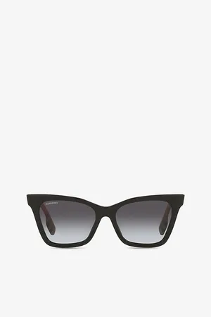 Burberry Womens Be4346 Elsa Irregular-Shaped Acetate Sunglasses