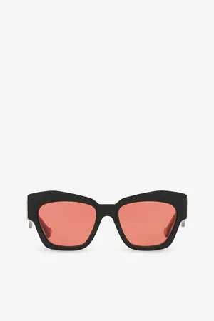 Gucci Womens Gc002123 Gg1422S Cat-Eye-Frame Acetate Sunglasses