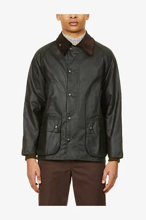 Barbour Mens Bedale Waxed-Cotton Jacket