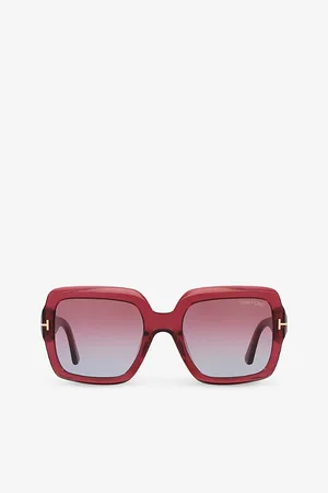 Tom Ford Womens Tr001783 Kaya Square-Frame Acetate Sunglasses