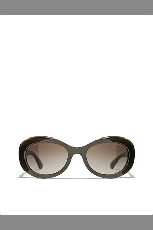 CHANEL Womens Oval Sunglasses