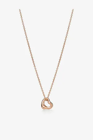 Tiffany & Co. Elsa Peretti&Reg; Open Heart 18ct Rose-Gold Necklace
