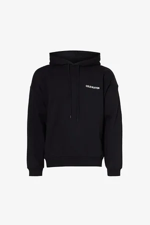 Cole Buxton Mens Cb Sportswear Logo-Print Relaxed-Fit Cotton-Jersey Hoody