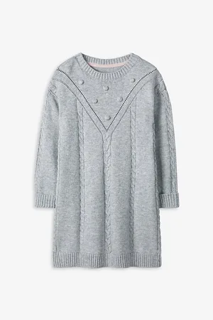 The Little White Company Cable Knitted Dress 1-6 Years