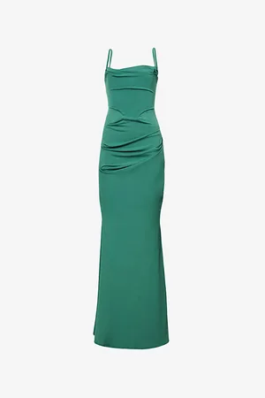 House Of Cb Womens Milena Sleeveless Stretch-Crepe Maxi Dress