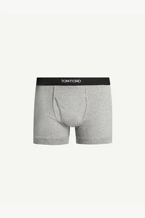 Tom Ford Mens Logo-Embroidered Cotton-Blend Jersey Boxers