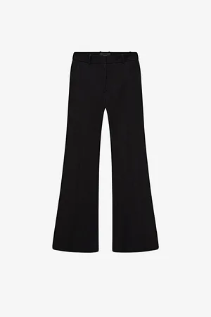 Joseph Womens Tafira Mid-Rise Slim-Fit Stretch-Cotton Trousers