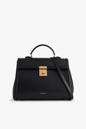 DeMellier Womens Midi Paris Top-Handle Leather Handbag