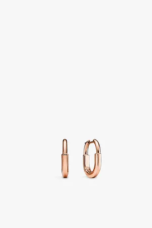 Tiffany & Co. Tiffany Small 18ct Rose-Gold Hoop Earrings