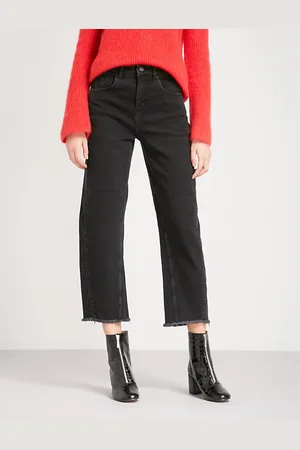 Whistles Womens High Waist Barrel Leg Jean