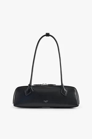 Alaïa Womens Le Teckel Branded-Tag Leather Shoulder Bag