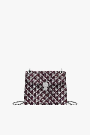 Bvlgari Womens Serpenti Forever Day-To-Night Small Crystal and Leather Shoulder Bag