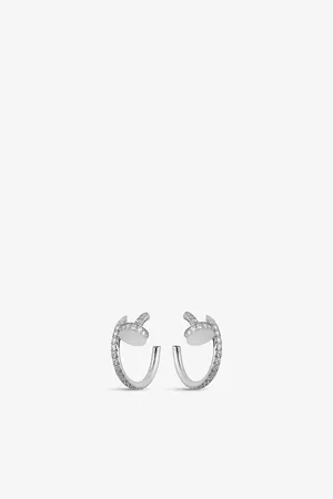 Cartier Juste Un Clou 18ct White-Gold and Diamond Earrings