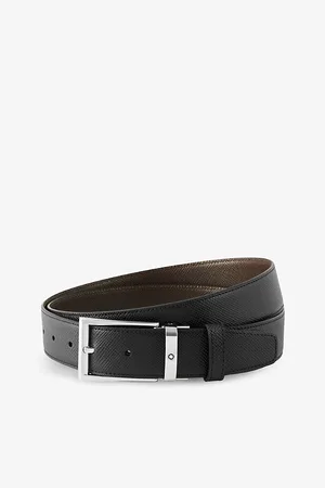 Montblanc Mens Saffiano Leather Belt