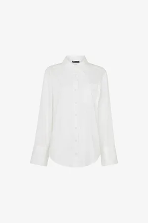 Whistles Womens Serena Long-Sleeve Limited-Edition Cotton Shirt