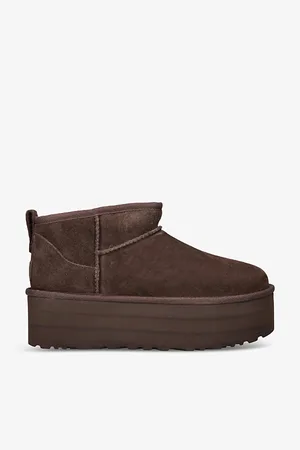 UGG Womens Classic Ultra Mini Platform Suede Boots