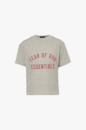 FEAR OF GOD Womens Tri-Blend Round-Neck Cotton-Blend T-Shirt