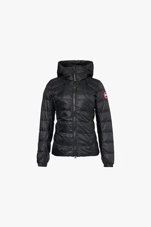 Canada Goose Womens Abbott Brand-Patch Shell Jacket