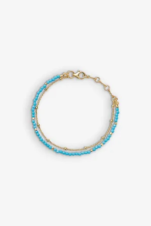 ASTLEY CLARKE Womens Biography Turquoise 18ct Gold-Vermeil Bracelet