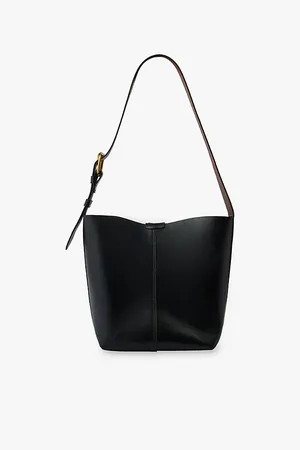 Soeur Womens Saudade Mini Logo-Embossed Leather Shoulder Bag