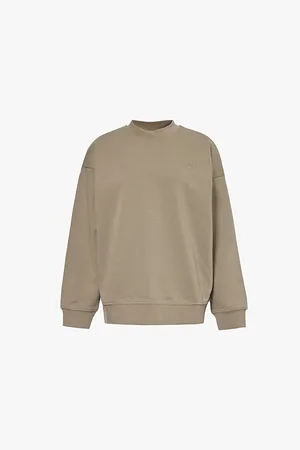 The Couture Club Womens Logo-Embroidered Cotton-Jersey Sweatshirt