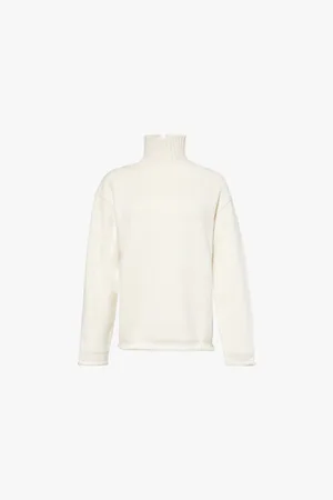Bottega Veneta Womens High-Neck Long-Sleeve Cashmere Jumper