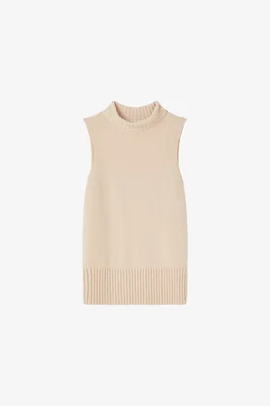 LK Bennett Womens Frances Roll-Neck Wool-Blend Knitted Top