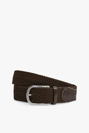 Reiss Mens Plaited Woven Belt