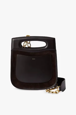 Soeur Womens Cheri Logo-Embossed Leather Cross-Body Bag
