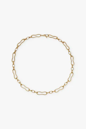ASTLEY CLARKE Womens Floe Link Interlock-Design 18ct Gold Vermeil Necklace