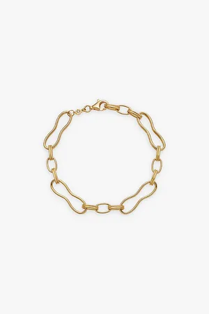 ASTLEY CLARKE Womens Floe Link Interlock-Design 18ct Gold Vermeil Bracelet