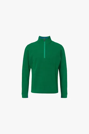 Falke Mens Troyer Half-Zip Wool-Blend Jumper