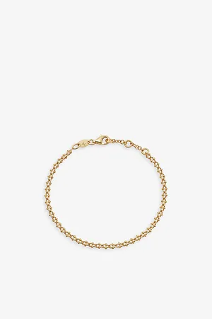 ASTLEY CLARKE Womens Aurora Beaded 18ct Gold-Vermeil Chain Bracelet