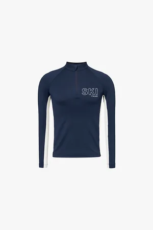 Falke Womens Embroidered Thermal Stretch-Jersey Top