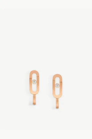 MESSIKA Move Mini Uno 18ct Rose-Gold and Diamond Earrings