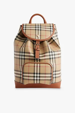 Burberry Womens Vintage Faux-Leather Backpack