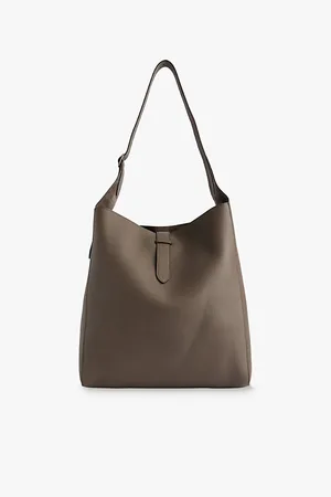 The Row Womens Blake Hobo Leather Shoulder Bag