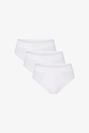 SKIMS Mens Branded-Waistband Pack Of Three Stretch-Cotton Briefs