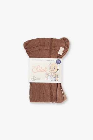 Silly Silas Retro Footless Ribbed Cotton Knitted Tights 6 Months-3 Years